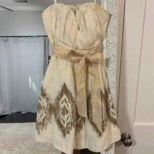 Moulinette Soeurs Strapless Cream Dress